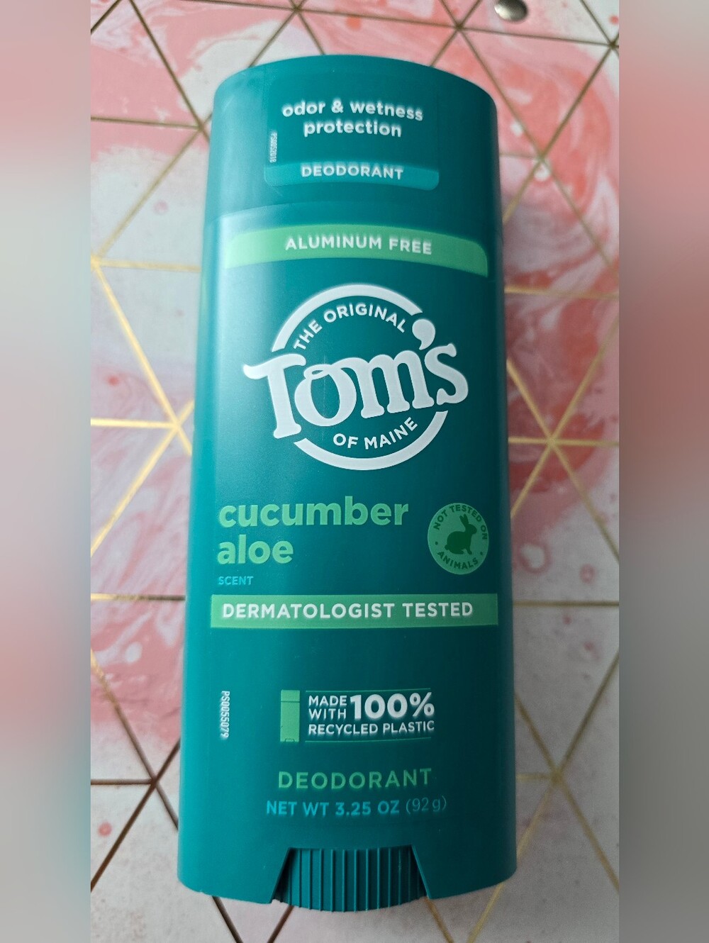 Tom's of Maine Cucumber Aloe Deodorant - Green